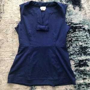 Kate Spade royal blue peplum blouse size 6